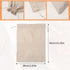Mozeat Lens 2Pcs 12 16 Linen Large Drawstring Storage Bags, Reusable x in Cotton Bread Bags Keeps Bread Fresh