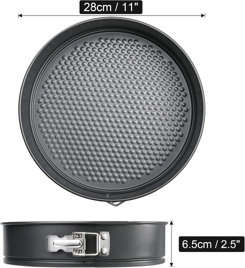Webake 11 Inch Nonstick Springform Pan, Cheesecake Pan with Removable Bottom for Baking, Large Cake Tin