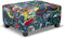 Ottoman Cover Rectangle Printed,Stretch Slipcover for Rectangular Footstool,Soft Fabric with Non-Slip Elastic