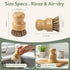 Waisul Set, 4 Pack, (2 2 Bamboo Dish Brush Plastic-Free Medium Sisal, Firm Coconut Coir), Dish Scrubber & Vegetable