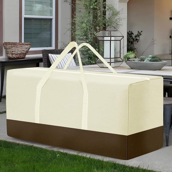 Extra Large Patio Outdoor Waterproof Cushion Storage Bag, Outdoor Cushion Furniture Storage