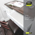 Smart Design Classic Grip Shelf Liner - Non Adhesive Home Organization Liners - Strong Grip, Easy Clean, White
