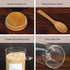 8 10 oz 148 Pcs Glass Containers with Bamboo Lids and Spoons - Sugar Container with Kitchen Pantry Spice Jar Labels