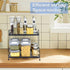 Jofuas 2-Tier Countertop Metal Organizer Standing Shelf for Bathroom and Kitchen Storage Under Sink, Organizing