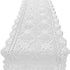 KEPSWET 14x36 inch White Cotton Crochet Lace Rectangular Table Runner - Handmade Table Decoration