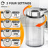 6 Pack 6 oz Set 136 1 1 Segarty Glass Spice Jars with Shaker Lid, Empty Spice Jar with Labels, Seasoning Containers