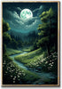 Gothic Landscape Wall Art Dark Academia Paintings, Vintage Gothic Print Canvas Art for Wall (16x24 inch, No Frame)
