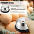 Bolsdoic Commercial Egg Piercer for Raw Eggs, Stainless Steel Needle Egg Punch Tool with Black Anti-Slip Base to Get