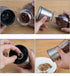 BlueSnail Stainless Steel Manual Grips Glass Salt Pepper Grinder - 5.1", Silver