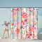 ArtSocket Shower Curtain, Colorful Flowers Romantic Pink Teal Watercolor Chic Floral Pattern, 72 x 72 Inches
