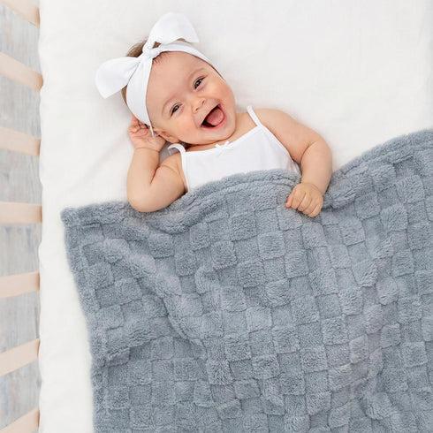Americanflat 30x40 Jacquard Kids Throw Blanket - Soft and Breathable Mini Fleece
