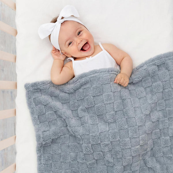 Americanflat 30x40 Jacquard Kids Throw Blanket - Soft and Breathable Mini Fleece