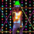 Skylety 42 Pcs Neon Photo Booth Props, Fully Assembled Colorful Fluorescent Paper for Birthday, Wedding, Halloween,