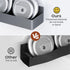 Mystozer (4 Pack) Magnetic Spice Rack for Refrigerator, Kitchen Organizer and Storage Shelf, Grey