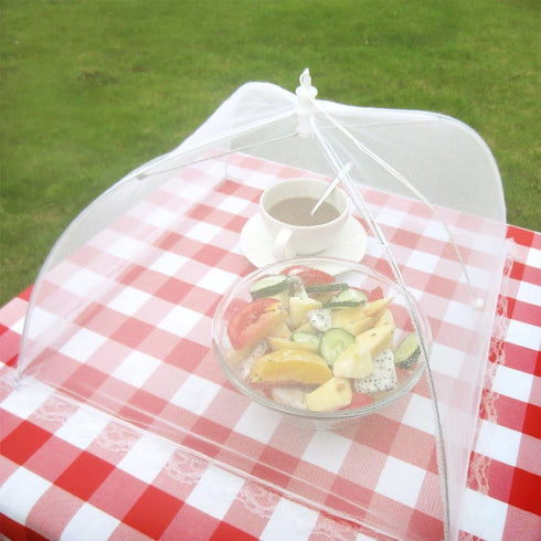 (6 Pack) ESFUN Food Net Covers for Outside, 17"x 17" Large Outdoor Mesh Screen Tents for Picnics