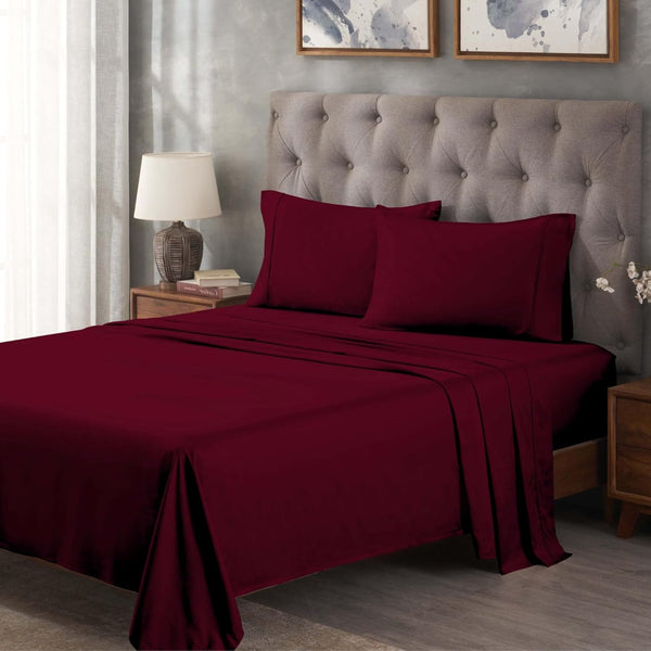 Superior Egyptian Cotton 300 Thread Count Bed Sheet Set, 1 Elastic Deep