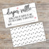 50 Sweet Heart Diaper Raffle Tickets for Gender Neutral Baby Shower Game