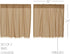 VHC Brands Primitive Farmhouse Kitchen Window Curtains - Tobacco Cloth Fringed Tier Pair, Set 24x36, Khaki Tan