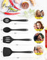 4 Pcs Silicone Kitchen Utensils Set, Nonstick BPA Free High Heat Resistant Wok Spatulas, Cooking Spoon, Slotted Turner