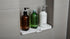 3-Way 10"x4", 7.8 Happitasa Silicone Soap Dish Tray and Sponge Holder with Drain Chute and Feet | Sloped Design |