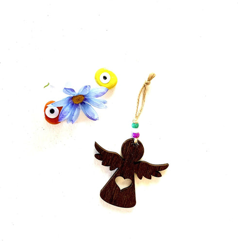 Guardian Angel – Olive Wood Hand-Crafted Figurine, Religious Decorative Wedding Christmas Easter Church Baptism Home