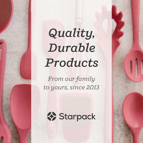 Starpack 'The All Rounder' XL Premium Silicone Spoonula Spatula - Heat Resistant to 600°F, Best Silicone Spoonulas for