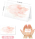 Hadley Designs 25 Pink Tent Table Place Cards for Wedding, Thanksgiving, Easter Catering, Folded Seat Assignment