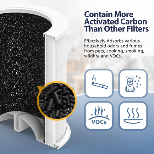 AP301 Replacement Filter for Dayette AP301 AP302 and JOWSET AP301 AP302 AP303, H13 True HEPA Filter, NOT for AP401