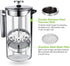 Small French Press Coffee Maker, 12OZ/350ML Stainless Steel Insulated Coffee Press with 2 Filters, 0.35 Liter (Silver)