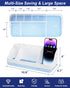 Homtalker Counter 7 Countertop Bathroom Organizer and Storage, Slots Detachable Toothbrush Holders for Bathrooms