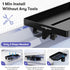 Bedside Shelf, Bunk Bed Table Shelf for Top Bunk, Black Clip On Nightstand with Removable Cup Holder&Power Strip