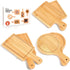 Charcuterie Boards, Cutting Board Set, 6 PCS Mini Bamboo Trays for Serving Food, Fruit Trays for Party Gifts
