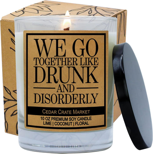 Cedar Crate Market Funny Candles for Women, Adult Humor Friendship Gifts, Inappropriate Candles, Bestie Presents, Made