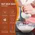 SANTOW 2 Pack 12"x12" 100% Nut Milk Bag, Natural Cheesecloth Bag, Unbleached Cotton Cloth Bag Drawstring Filter