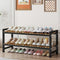 ZHUTIANXIA Shoe Rack Organizer for Small Spaces 2Tier Long Narrow Shoe Stand, Closet
