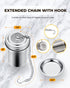 House Again Tea Infuser, Extra Fine Mesh Strainer for Loose Tea, Stainless Steel with Chain Hook