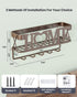 Key Holder for Wall - Self Adhesive Key Holder Wall Mount with 5 Key Hooks, Mail Organizer Wall Mounted, Key Hanger for