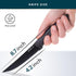 Home Hero 6 Pcs Steak Knives Set, High-Carbon Stainless Steel Razor-Sharp Serrated Knives with Ergonomic Handles