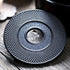 suyika Cast Iron Mat with Rubber Pegs for Japanese Tea Kettle Black Trivet 5.3in