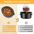 4QT Oval Silicone Slow Cooker Liner, Compatible with Crock Pot & Hamilton Beach, Reusable and Dishwasher Safe