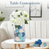 DomeStar 24PCS Blue Decorative Balls, 2 Inch Rattan Balls for Bowl Centerpiece Decor
