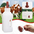 USUNFARM 2 Screw Nipple Calf Feeding Device Quart, Calf Feeding Bottle with Rubber Nipple & Cap, Handle Milk Pot Calf