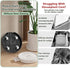2 Pack 11" MCleanPin Plant Caddy with Hidden Wheels, Heavy Duty Rolling Plant Stand with Removable Drainage Tray