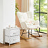2 20 inch Closet, DUMOS Nightstand Small Dresser with Fabric Drawers Side Tables Bedroom End Table Kids Bedside Storage