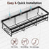 WOWBOX Shower Caddies 2 Pack - Adhesive Hanging Shower Shelf - Bathroom Organizers and Storage, No Drilling Stainless Shower Shelves for Home Decor, Bathroom Accessories by WOWBOX