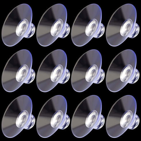 ANCIRS 30 Pack 30mm Transparent Rubber Suction Cups for Glass Table Tops, Anti-Collision Sucker Pad for Home Decoration