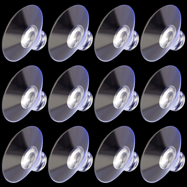 ANCIRS 30 Pack 30mm Transparent Rubber Suction Cups for Glass Table Tops, Anti-Collision Sucker Pad for Home Decoration