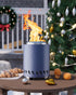 YEFU Tabletop Fire Pit, 9.7 x 7.1 in, Low Smoke Camping Stove for Outdoor & Patio, Safe Burning with Travel Bag & Mini