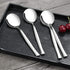 Idotry Set of 12 Round Soup Spoons, Stainless Steel Bouillon Spoons