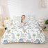 Kids Dinosaur Duvet Cover,Cute Cartoon Dino Animal Bedding Set Watercolor Cloud Jungle